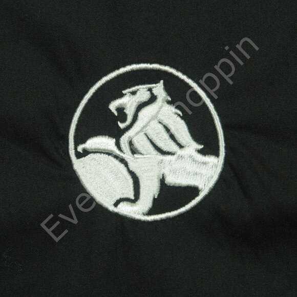 Holden Racing Team Shirt Mens 2XL Black Mechanic Short Sleeve Button Down - Picture 4 of 9